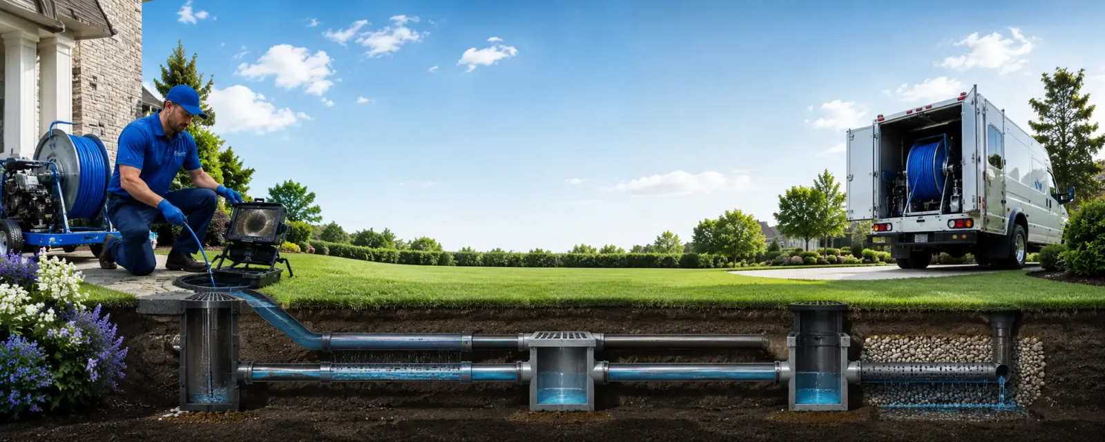 Outdoor drain cleaning information for Cantil, CA